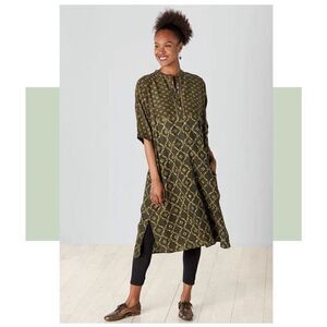Marketplace Handwork of India Women’s Midi DressHand Block Print Collection in S